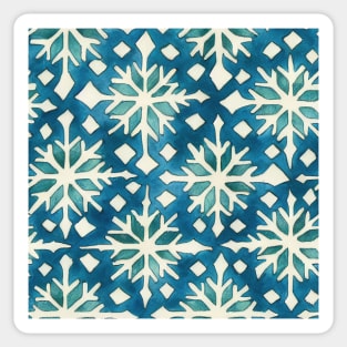 Watercolor Christmas Winter Snowflakes Sticker